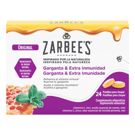 Zarbee'S Garganta y Extra Inmunidad 24comp