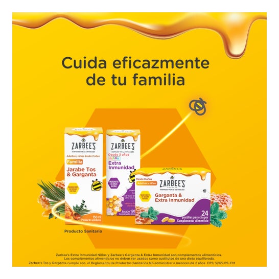 Zarbee'S Garganta y Extra Inmunidad 24 comp