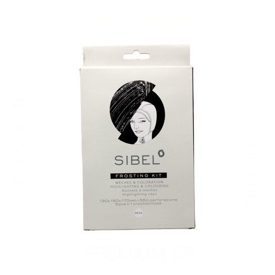 Sinelco Sibel Frosting Kit Gorro Mechas con Gancho 5uds