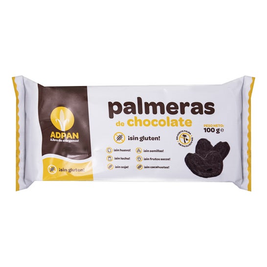 Adpan Palmeras Chocolate sin Gluten 100g