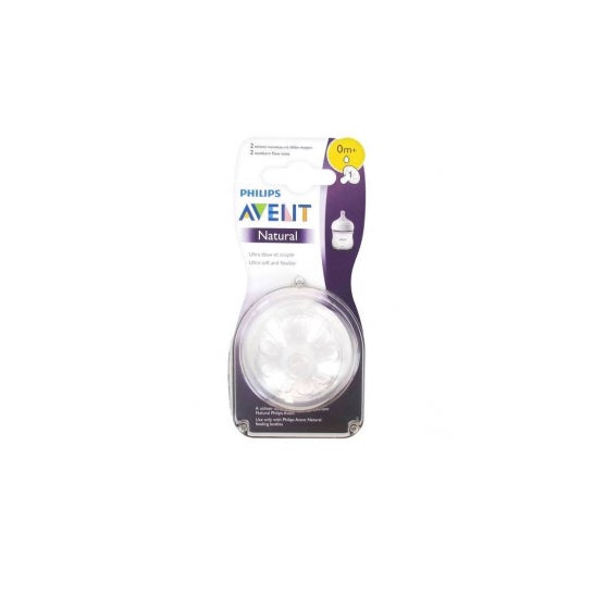 Avent Tetina Natural Flujo Recién Nacido 2 uds