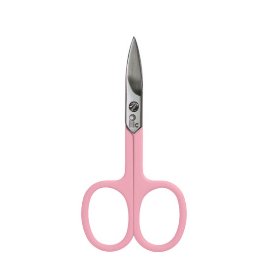 Plic Eco Tijera Uñas Curva Rosa 1ud