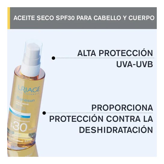 Uriage Bariesun droge olie SPF30 + 200ml Uriage Bariesun droge olie SPF30 + 200ml