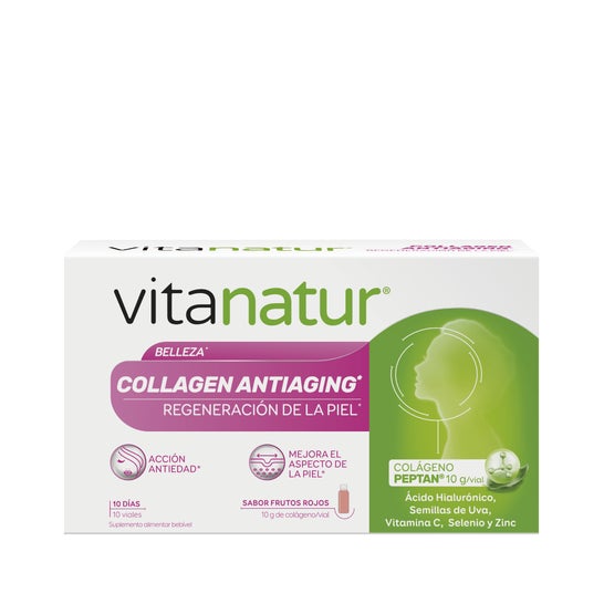 Vitanatur Collagen Antiaging Regeneración de la Piel 10 viales