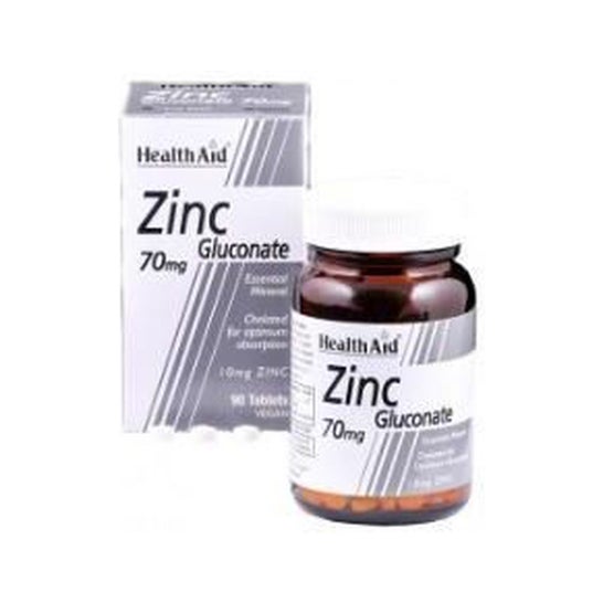 HealthAid Gluconato de Zinc 70 mg 90 comp