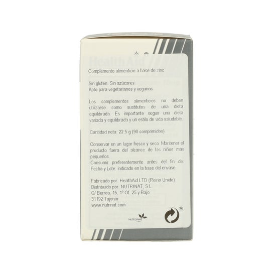 HealthAid Gluconato de Zinc 70 mg 90 comp