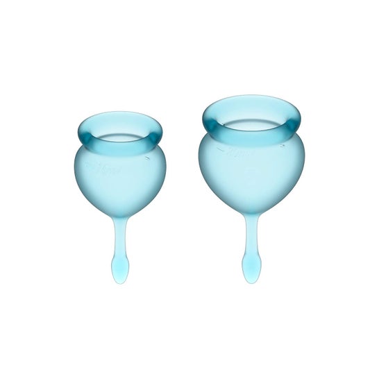 Satisfyer Feel Good Menstruationskop Kit Light Blue 15+20ml