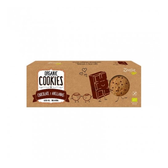 Zealia Cookies de Chocolate y Avellanas Bio sin Gluten 135g
