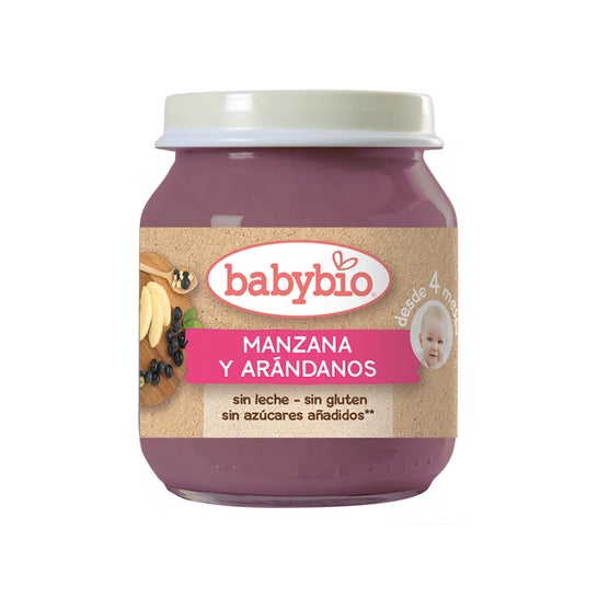 Babybio Organic Apple and Blueberry Jar 130g