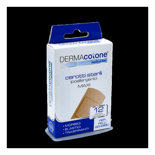 Dermacotone Parches Hipoalergénicos Maxi 7.2x3.8cm 12uds