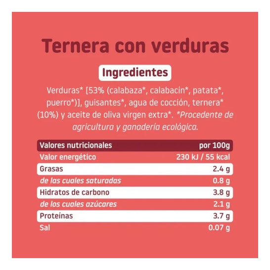 Smileat Veal Tarrito With Organic Vegetables Smileat Veal Tarrito With Organic Vegetables