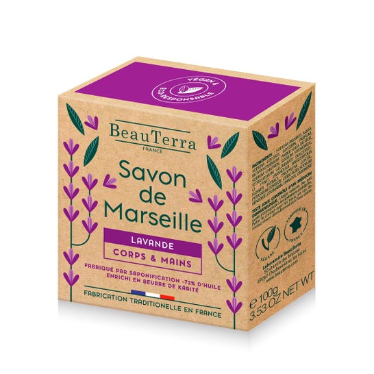 BeauTerra Lavender Marseille Soap 100g