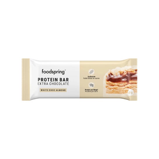Foodspring Protein Bar Extra Chocolate White Choc Almond 45g