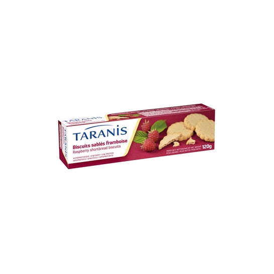 Taranis Taranis Raspberry Shortbread Cookies Bio 120g