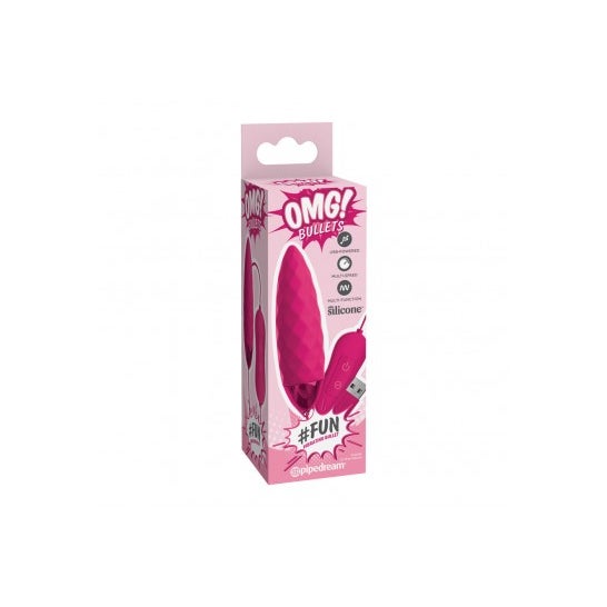 OMG! Fun Vibrating Bullet Pink Luxe 1pc
