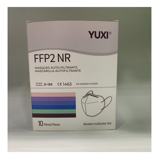 Yuxi Mask FFP2 NR Farver 10 stk