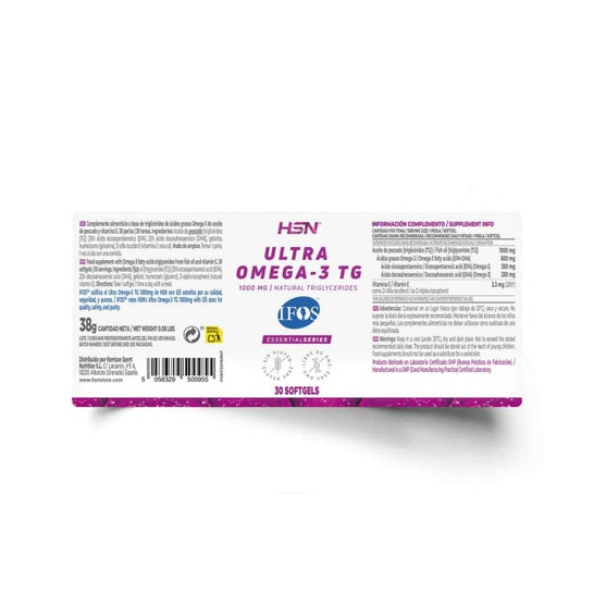 HSN Ultra Omega-3 Tg IFOS 1000mg 30 perlas