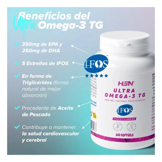HSN Ultra Omega-3 Tg IFOS 1000mg 30 perlas