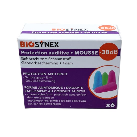 Protezione dell'udito in schiuma Biosynex 3 paia