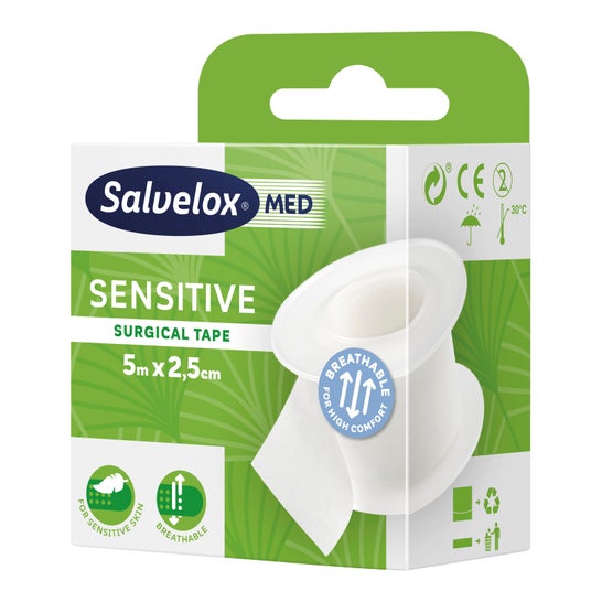 Salvelox Sensitive surgical tape 5m x 2.5mm 1 u.