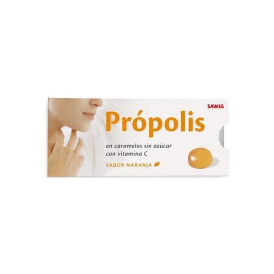 Sawes Propolis candies orange flavour sugar free 22g
