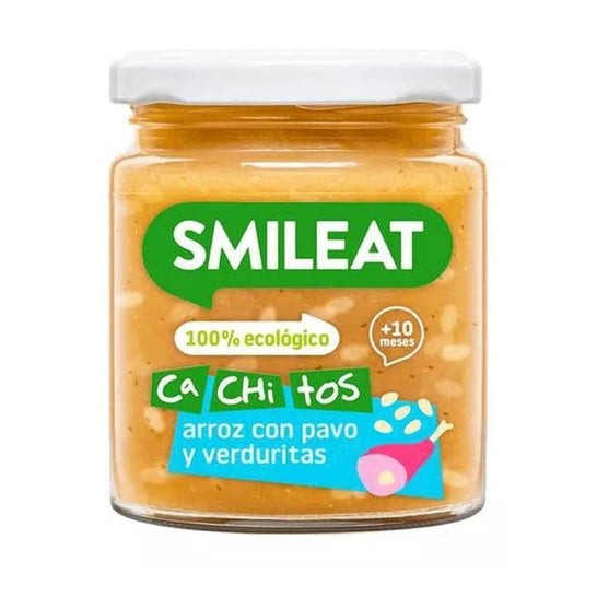 Smileat Ca-Chi-Tos Tarrito Arroz con Pavo Verduras Eco +10M 230g