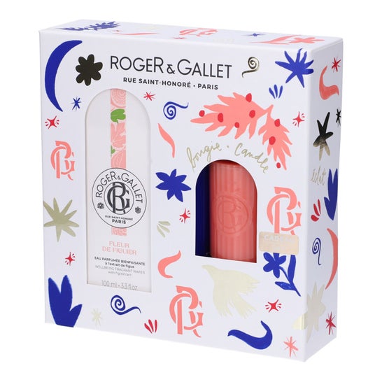 Roger & Gallet Fleur de Figuier Cofre Agua Perfumada + Vela