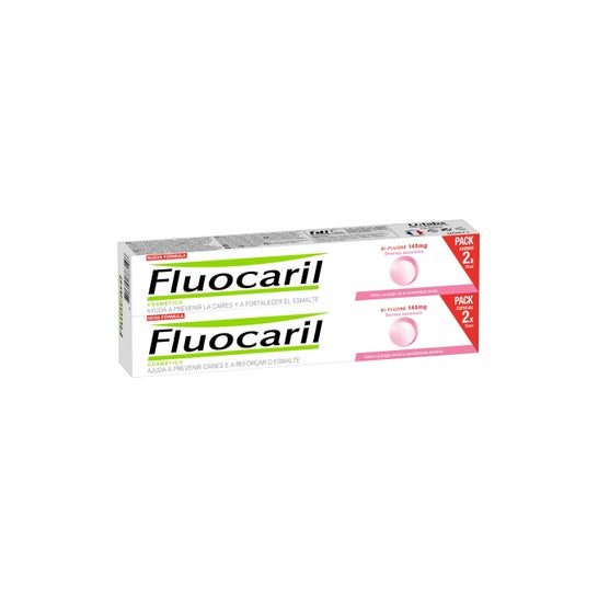 Fluocaril® Bi-fluorid Sensitive Tænder Specialpakke 2x75ml