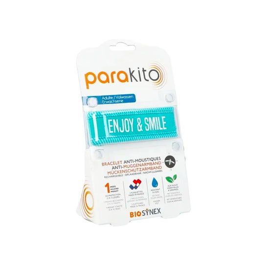 Para'Kito Pulsera Anti Mosquitos Junior 3+ Enjoy & Smile 1 ud