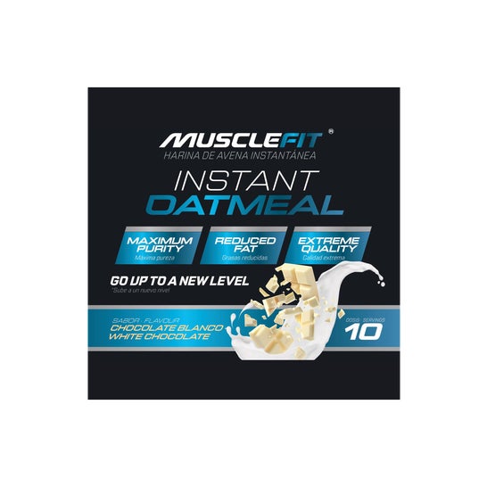 MuscleFit Harina de Avena Sabor Chocolate Blanco 1kg