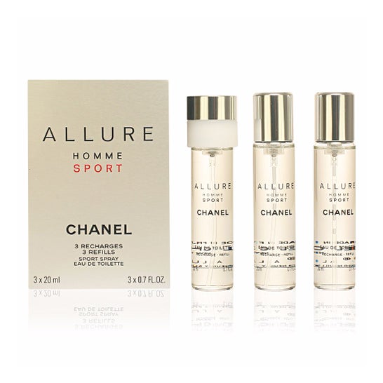 dilema Inadecuado Cava Chanel Allure Homme Sport EdT Refill Gift Set 3x20ml | PromoFarma
