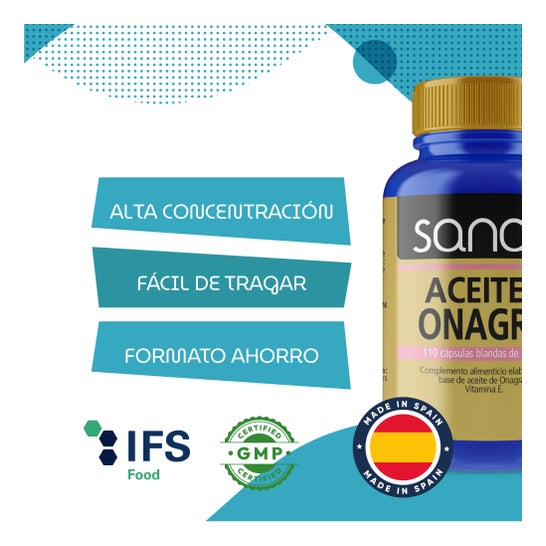 Sanon Aceite de Onagra 110 caps blandas