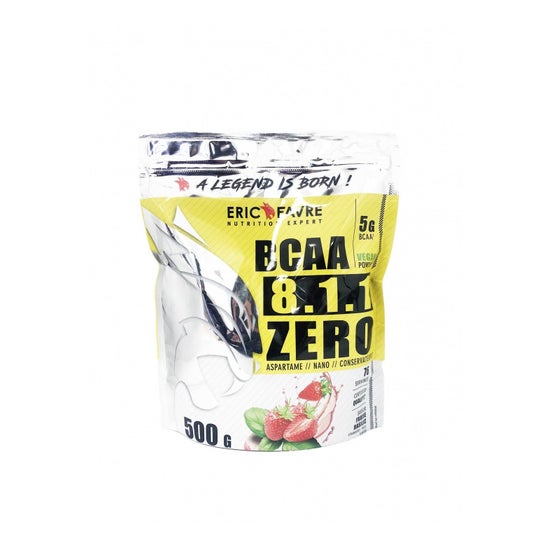 Eric Favre Bcaa 8.1.1 Cero sabor a fresa y albahaca 500g