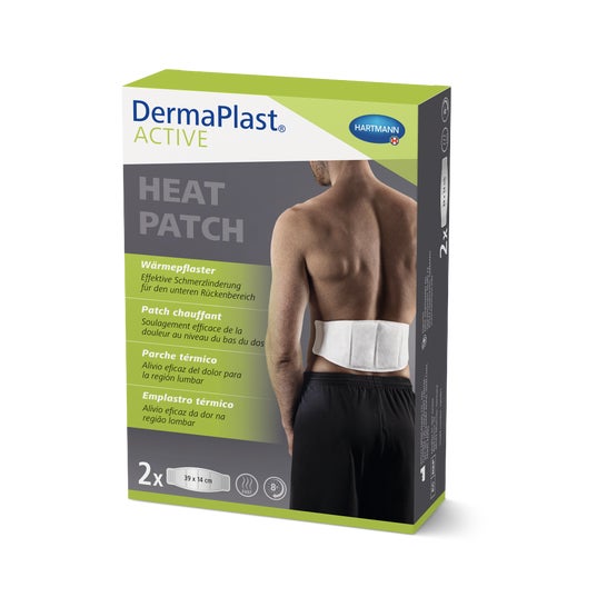 DermaPlast Active Heat Patch Lumbar 39cmx14cm 2uds