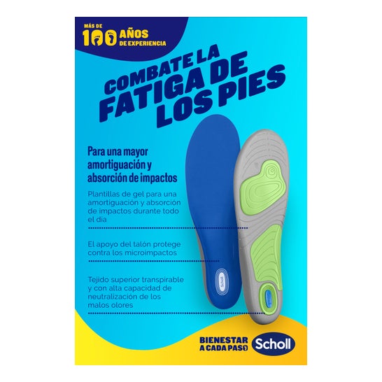 Scholl Gel Activ Sport Hombre 1par