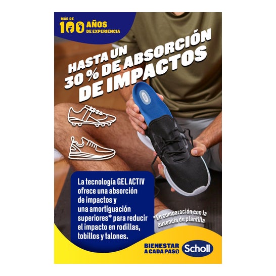 Scholl Gel Activ Sport Hombre 1par