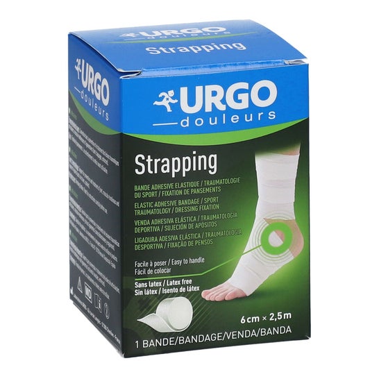Urgo Strapping Venda Adhesiva Elástica Sin Látex 2,5Mx6cm 1ud