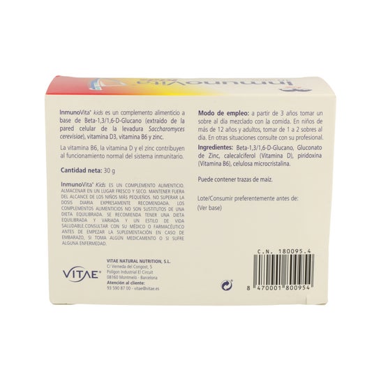 Vitae ImmunoVita Kids 30 sobres