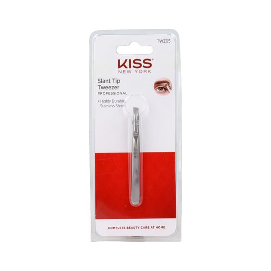 Red By Kiss KNY Slant Tip Tweezer Professional 1ud