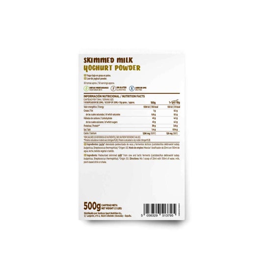HSN Yogur Bajo en Grasa en Polvo 500 g