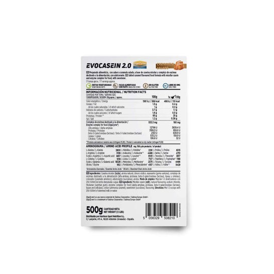 HSN Evocasein 2.0 Caseína Micelar + Digezyme® Caramelo Salado 500 g