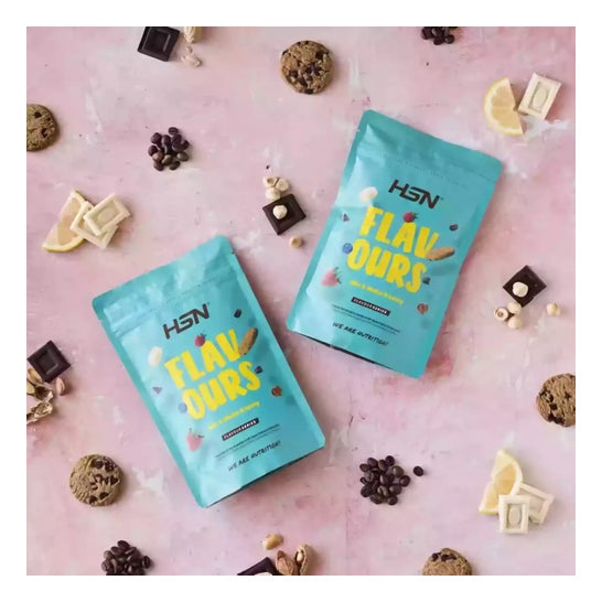 HSN Saborizante en Polvo para Proteínas Lácteas Chocolate Blanco y Limón 200g