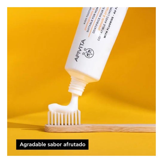 Apivita Bambini 2 + per bambini crema al gusto di frutta dentale con melograno e Pr Apivita Bambini 2 + per bambini crema al gusto di frutta dentale con melograno e Pr
