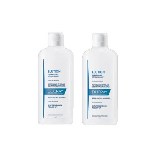 Ducray Elution Rebalancing Shampoo 2x400ml