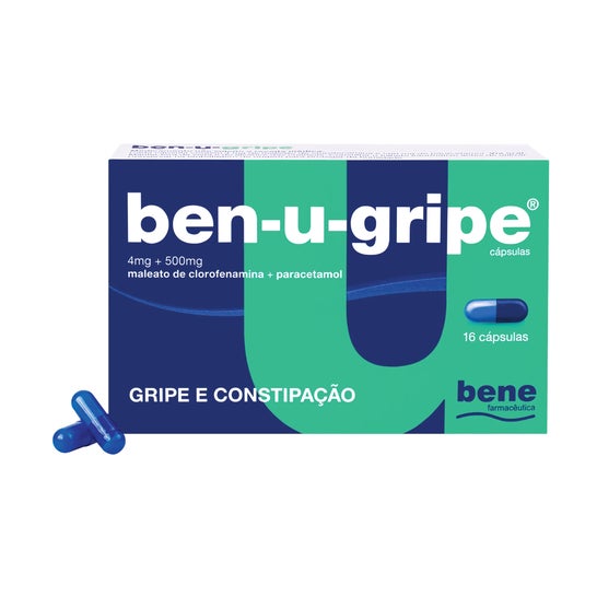 Bene Farmacêutica Ben-U-Gripe 4mg + 500mg 16caps
