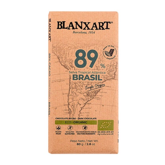 Blanxart Chocolate Negro 89% Brasil Eco 80g