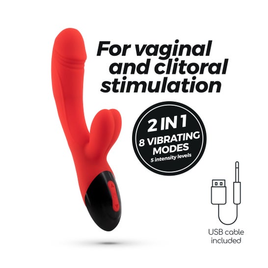 Crushious Dare Dong Vibrador Conejo Recargable 1 ud