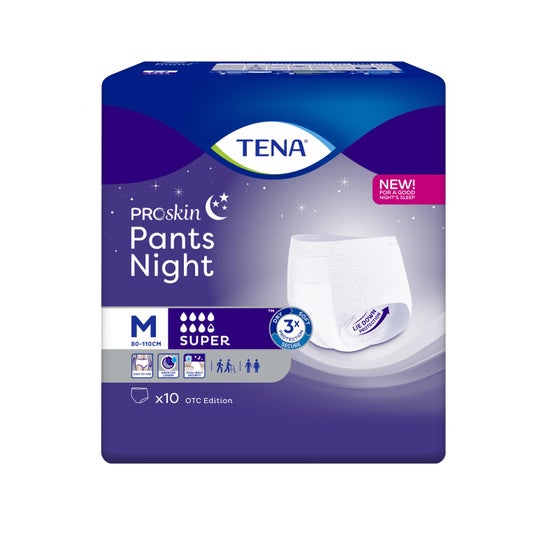 Tena Pants Night Super M (10 pcs.) - Productos para la incontinencia