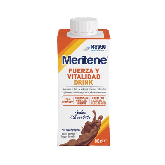 Meritene Fuerza y Vitalidad Drink Chocolate 6x180 ml