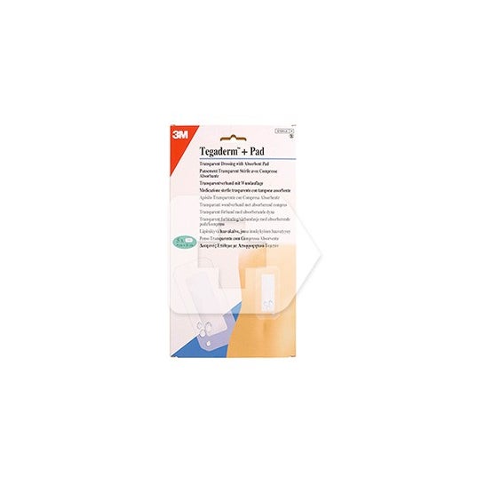Tegaderm + Pad apósito transparente 5x7,2cm 5uds